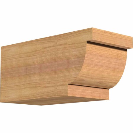 Ekena Millwork Alpine Smooth Rafter Tail, Western Red Cedar, 3 1/2"W x 6"H x 12"L RFT04X06X12ALP00SWR